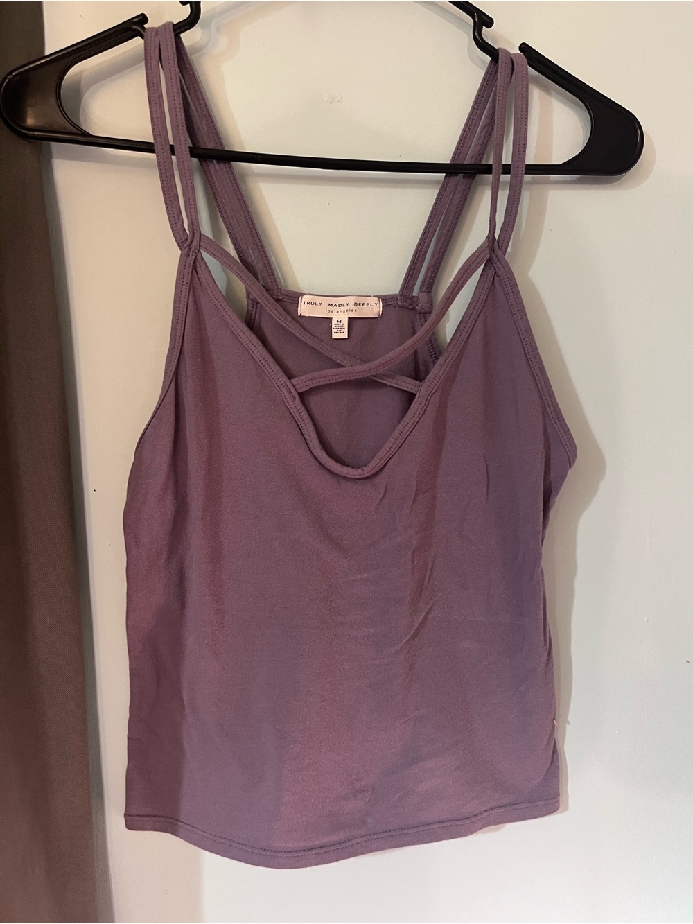 Lavender Strappy Tank Top